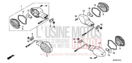 CLIGNOTANT (CB1300SA) CB1300SAA de 2010